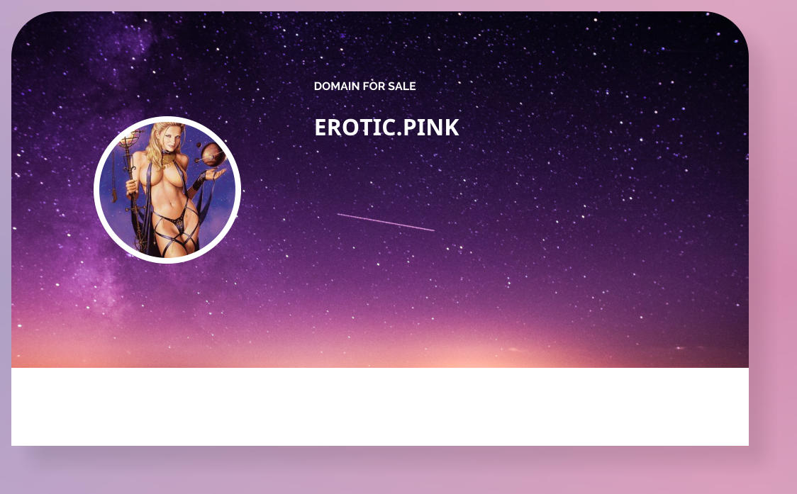 DOMAIN FOR SALE EROTIC.PINK